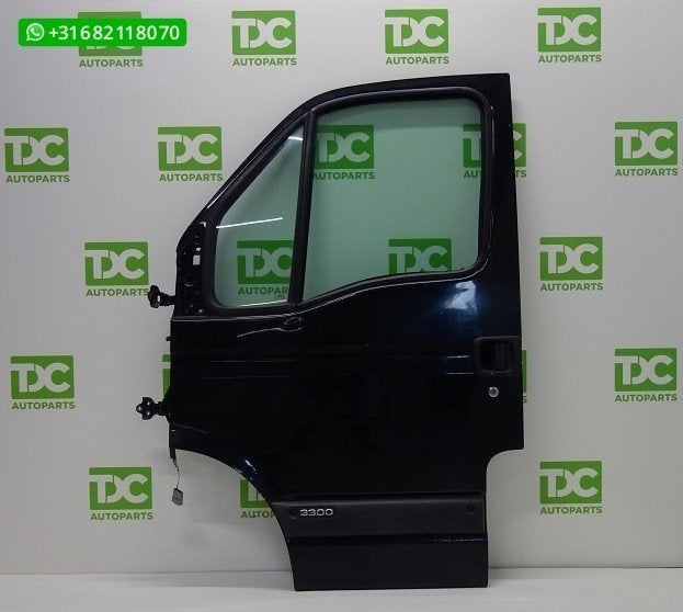 Renault Master ('98-'10) Voorportier links zwart, Gebruikt, Voor, Ophalen of Verzenden, Renault