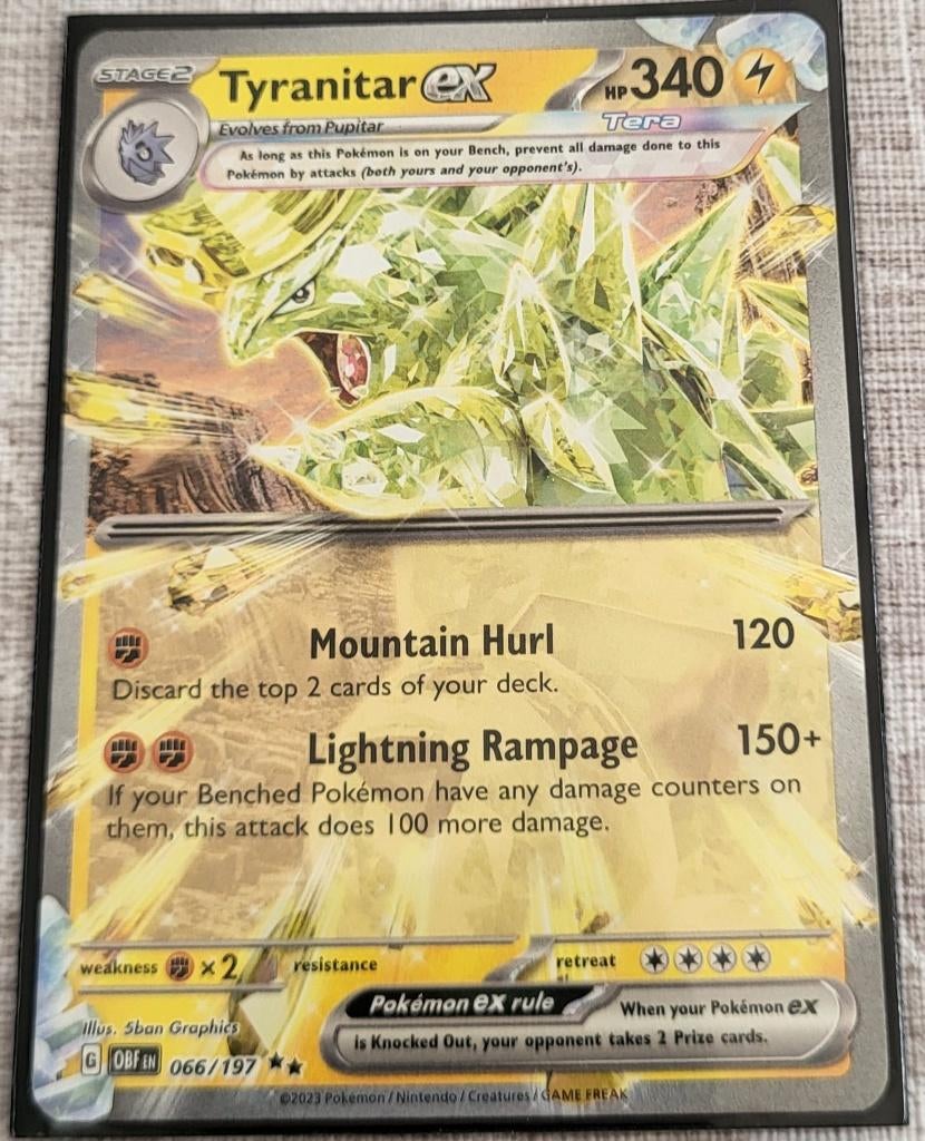 Tyranitar ex, Hobby en Vrije tijd, Verzamelkaartspellen | Pokémon, Ophalen, Nieuw, Losse kaart