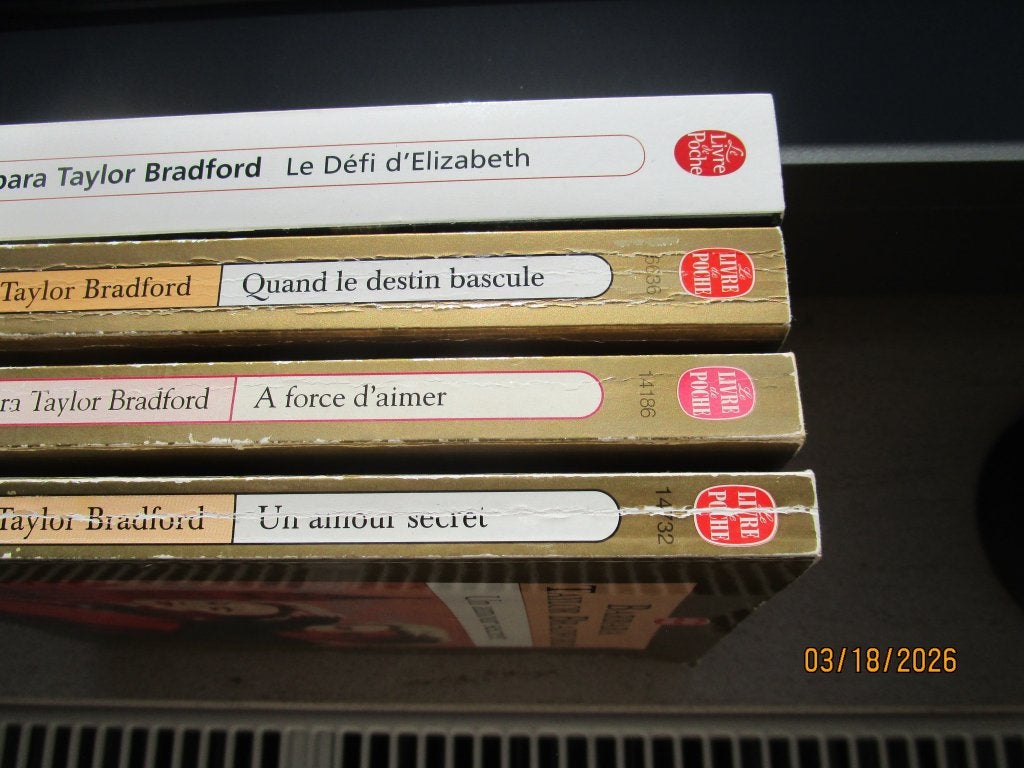 Lire Barbara Taylor Bradford à bon prix!!, Ophalen, Gelezen, Barbara Taylor Bradford