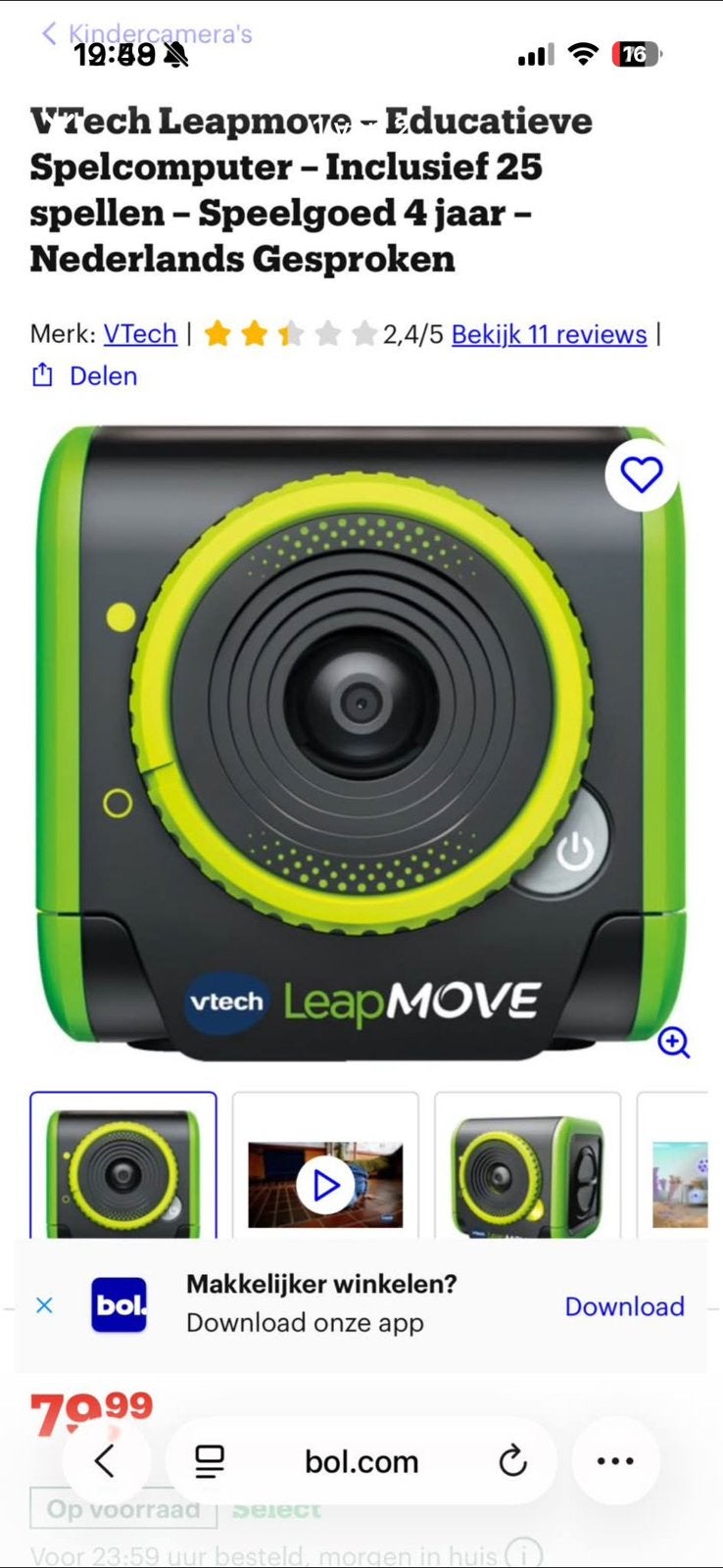 Vtech spelletje nieuw, Ophalen, Nieuw