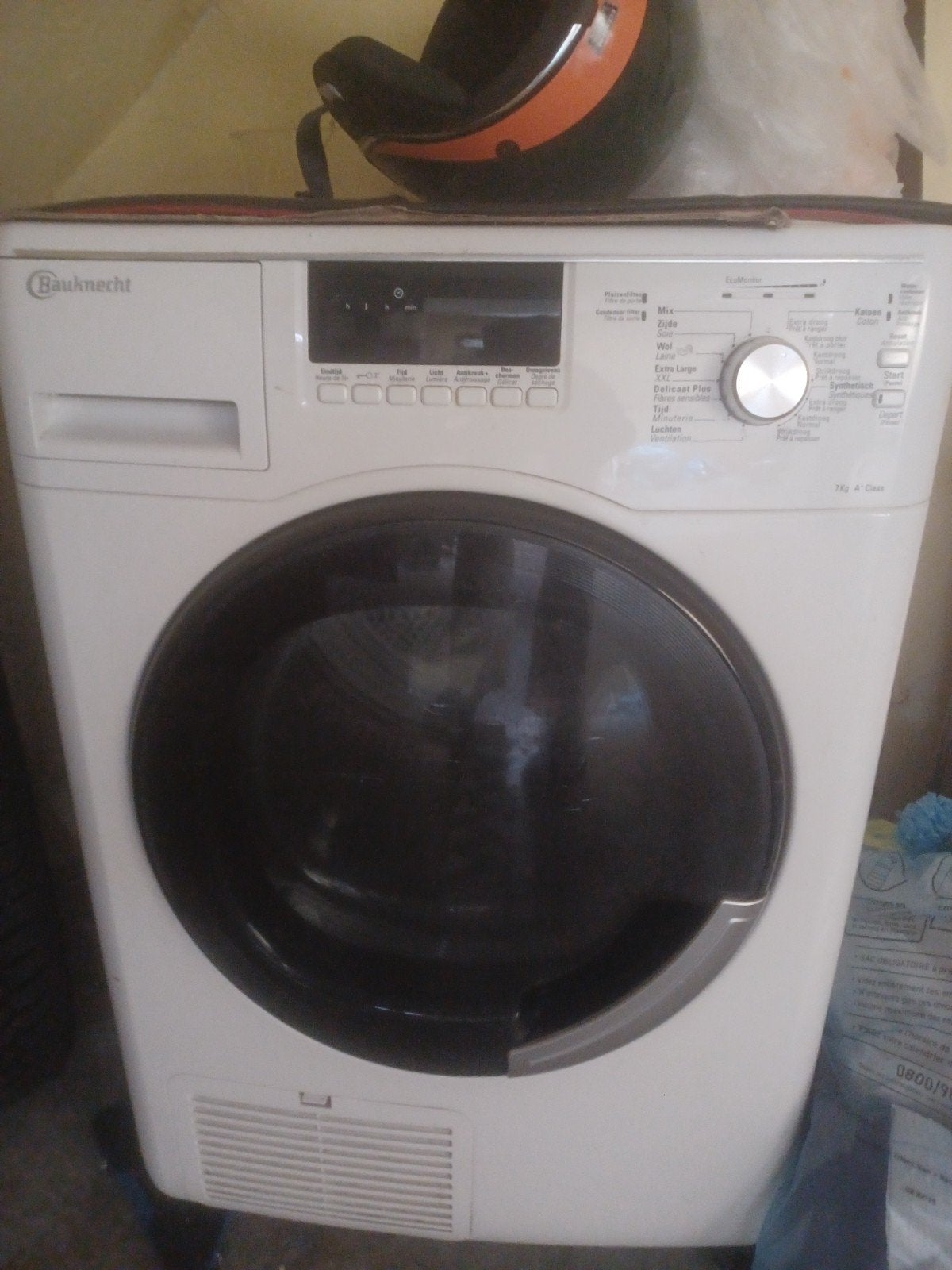 sèche linge Bauknecht, Enlèvement