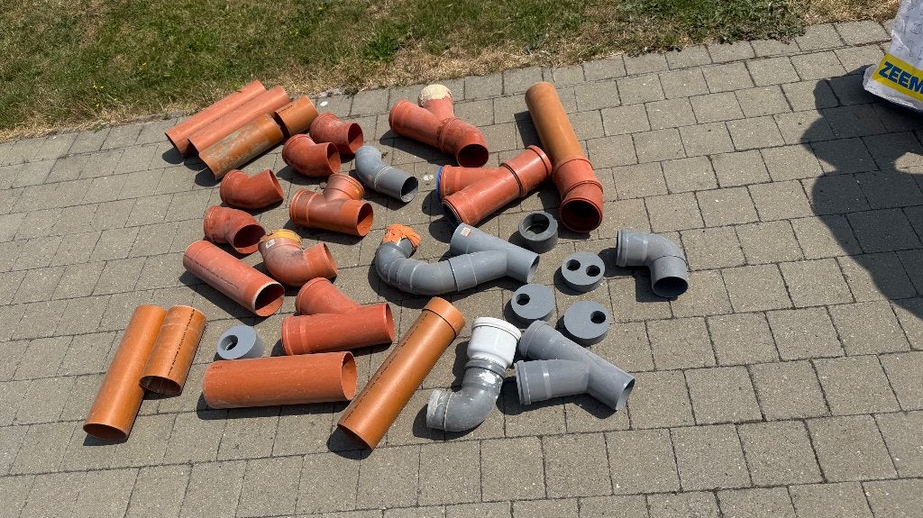 Lot tuyaux pvc, Bricolage & Construction, Tuyaux & Évacuations, Neuf, 80 mm ou plus, PVC, Enlèvement