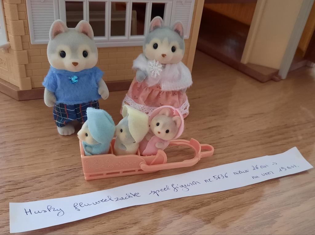 Sylvanian Families 5536 figurines Husky en velours, Enlèvement ou Envoi