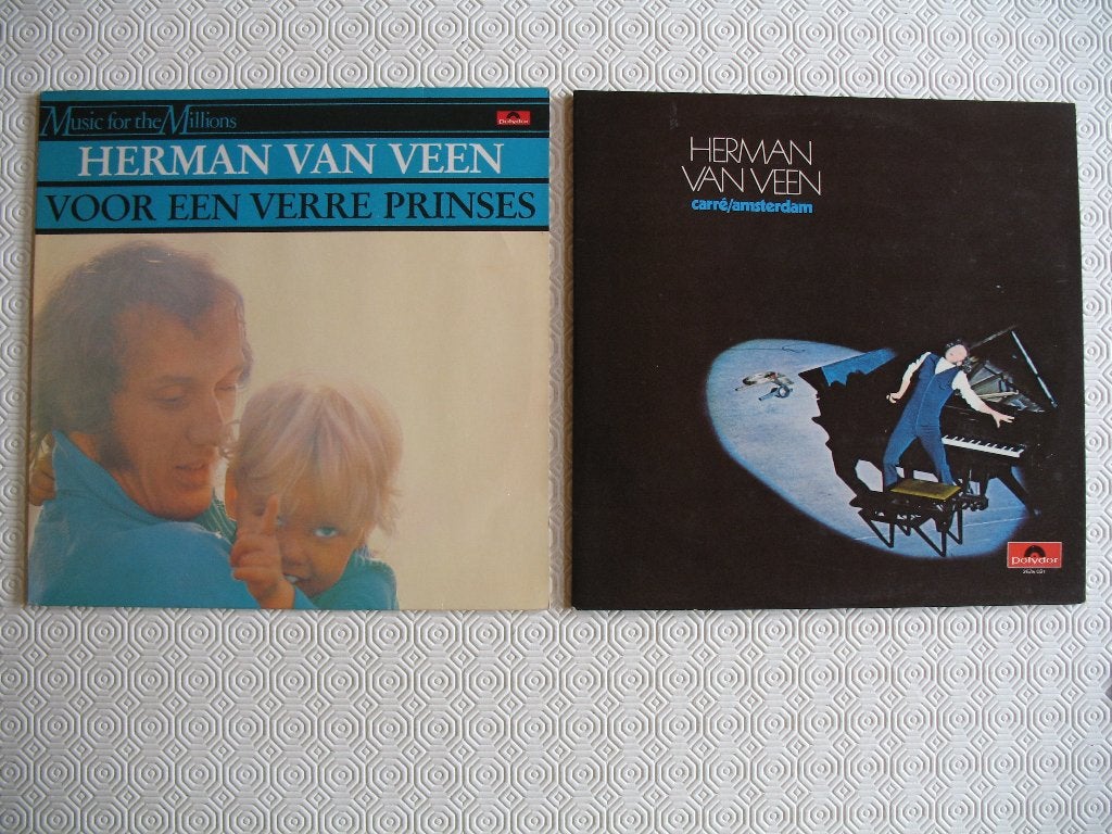 Herman van Veen; lp + dubbel lp, Cd's en Dvd's, Vinyl | Nederlandstalig, Ophalen of Verzenden, LP