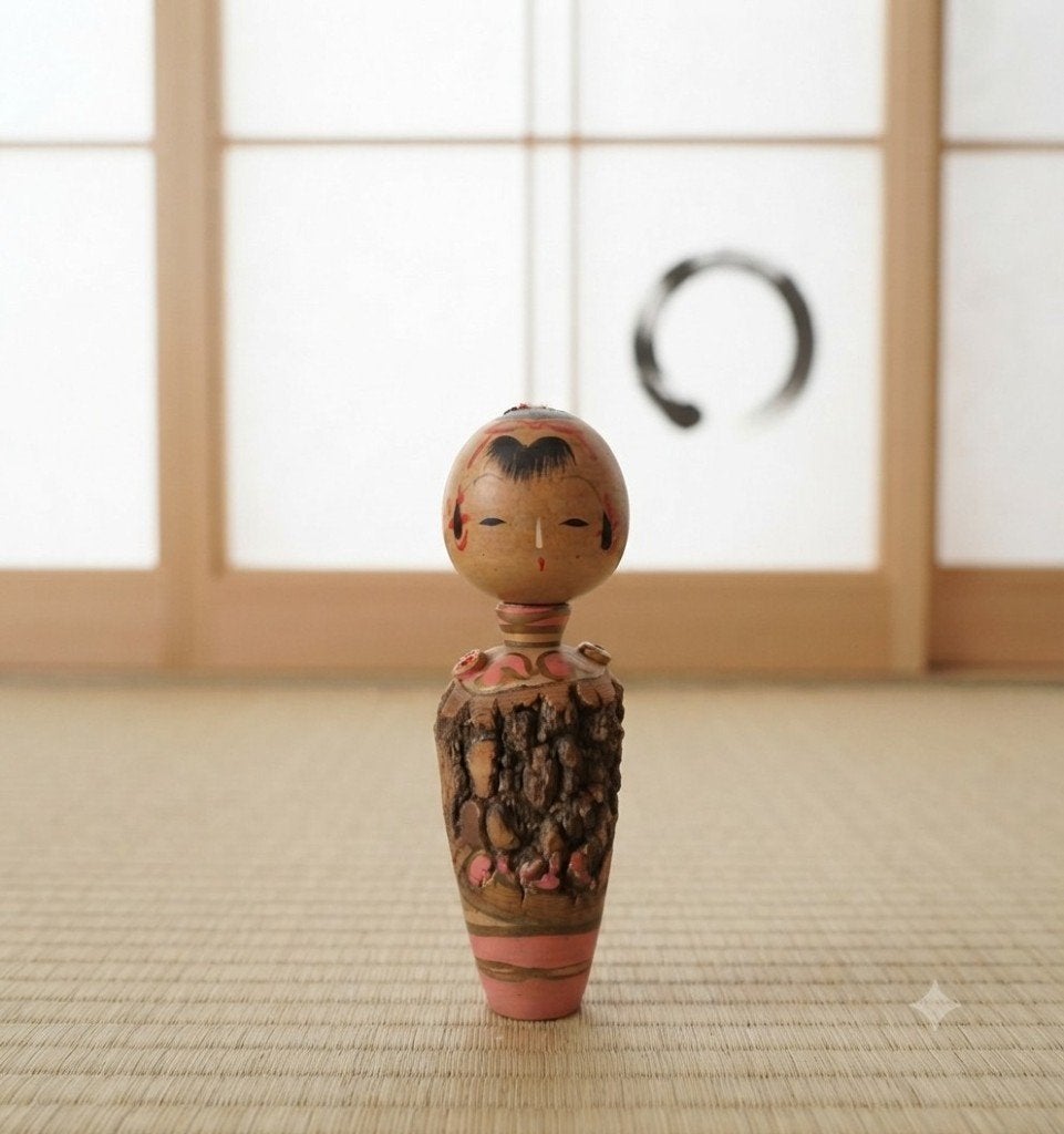 Leuke Kikawa/Koppo Kokeshi, Hout, Handgemaakt, Verzenden, Japan