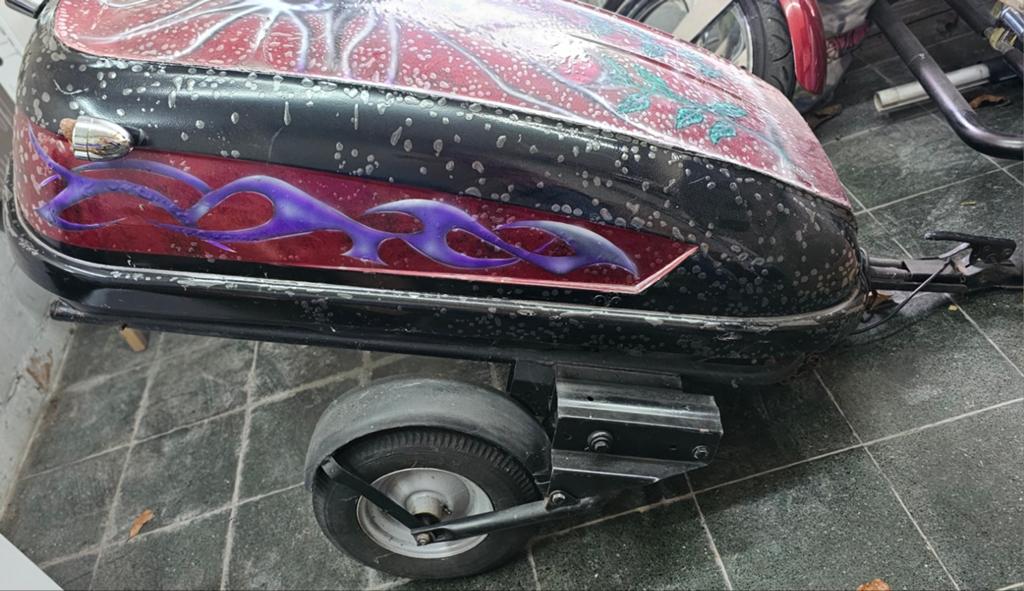 Aanhangwagen voor motor of trike, Ophalen