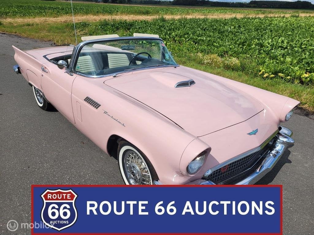 Ford Thunderbird | 1957 | Route 66 Auctions, Zwart, Bedrijf, Handgeschakeld, Overige carrosserie