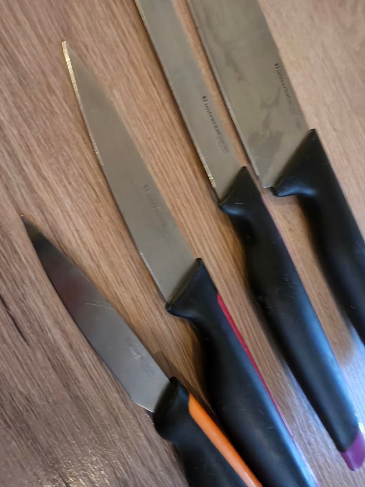 🔪🔪🔪Tupperware messen set 4 delig 🔪🔪🔪, Gebruikt, Met bestek, Overige kleuren, Overige typen