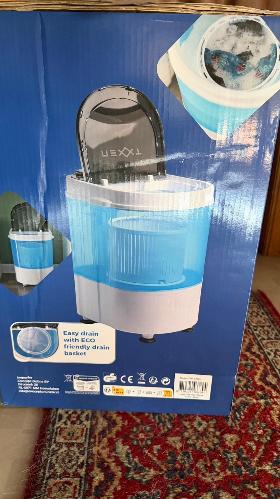 Mini wasmachine nexxt, Elektronische apparatuur, Ophalen, Nieuw, Bovenlader