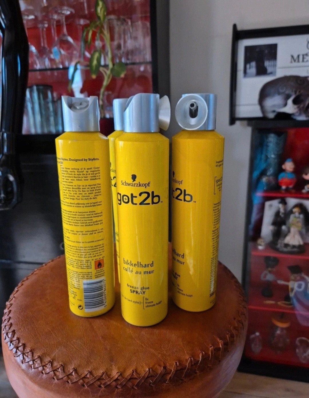 4 x haarlak bikkelhard schwarzkopf got2be, Bijoux, Sacs & Beauté, Beauté | Soins des cheveux, Enlèvement