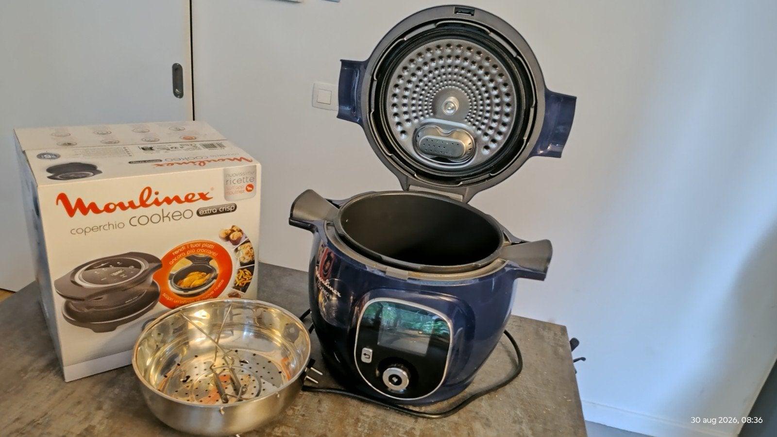 Moulinex Cookeo 6L + Extra Crisp Deksel (NIEUW in doos!), Elektronische apparatuur, Ophalen