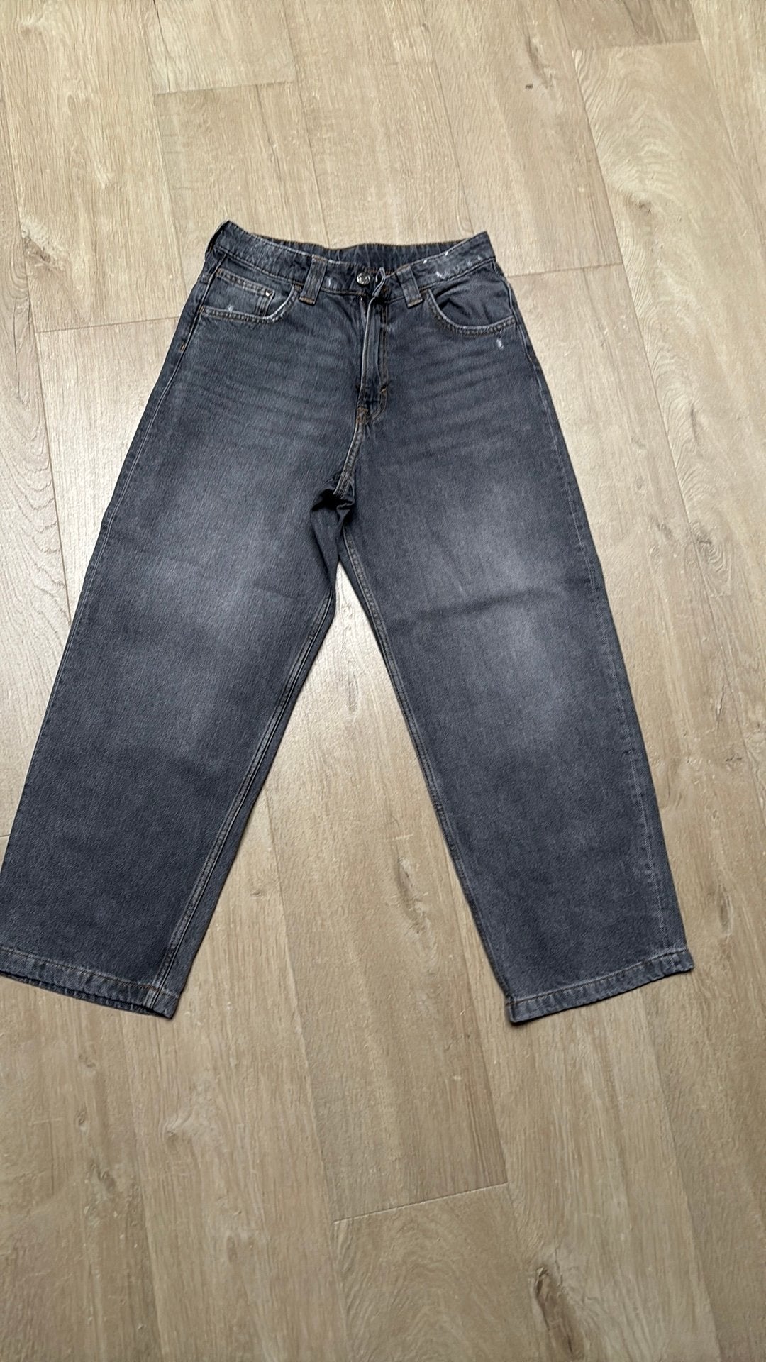 Grijze Baggy Broek maat 158, Kleding | Heren, Ophalen of Verzenden, Nieuw, Grijs