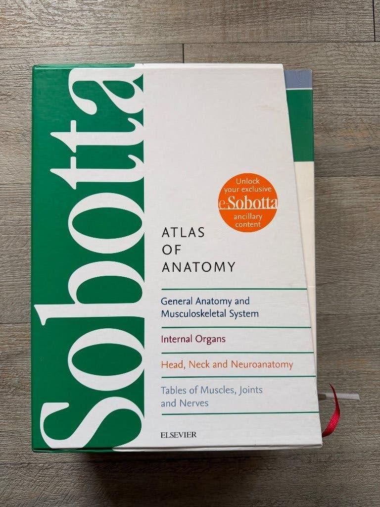 Sobotta atlas anatomie, Boeken, Ophalen of Verzenden, Zo goed als nieuw, Hoger Onderwijs, Elsevier