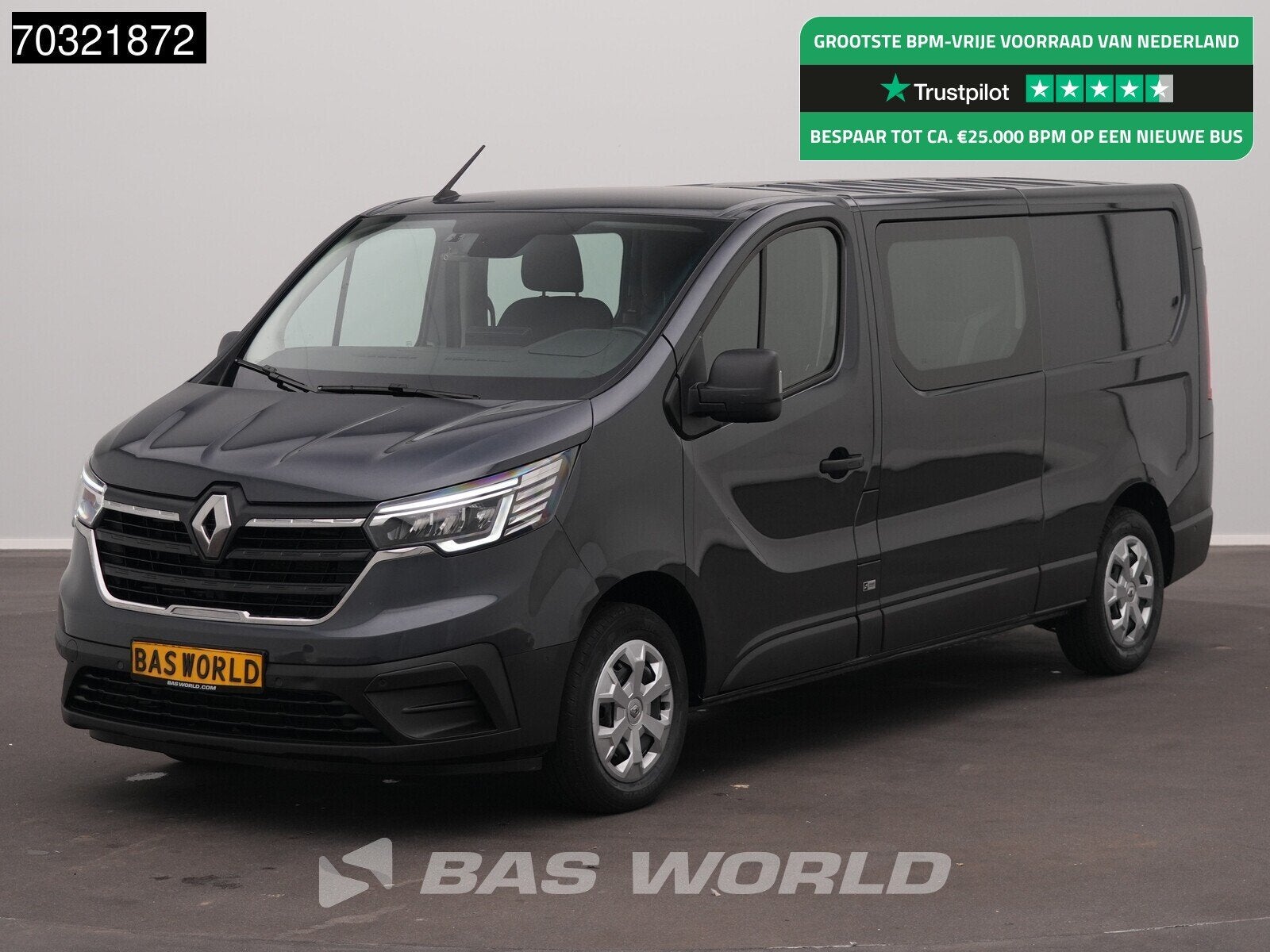 Renault Trafic 130pk Dubbel Cabine L2H1 Navi Airco Cruise Ca, Auto's, Gebruikt, Euro 6, 4 cilinders, Renault