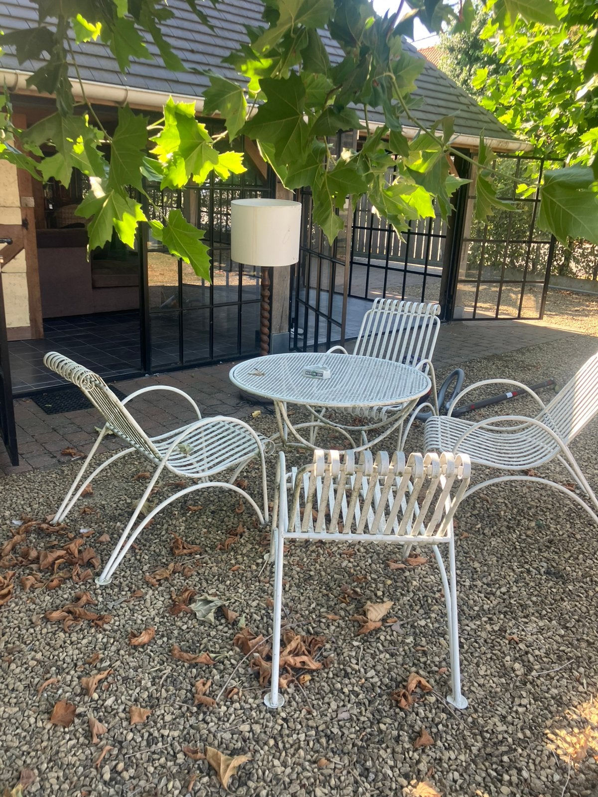 Retro vintage tuinset, Tuin en Terras, Ophalen, Gebruikt, Tuinset, Overige materialen