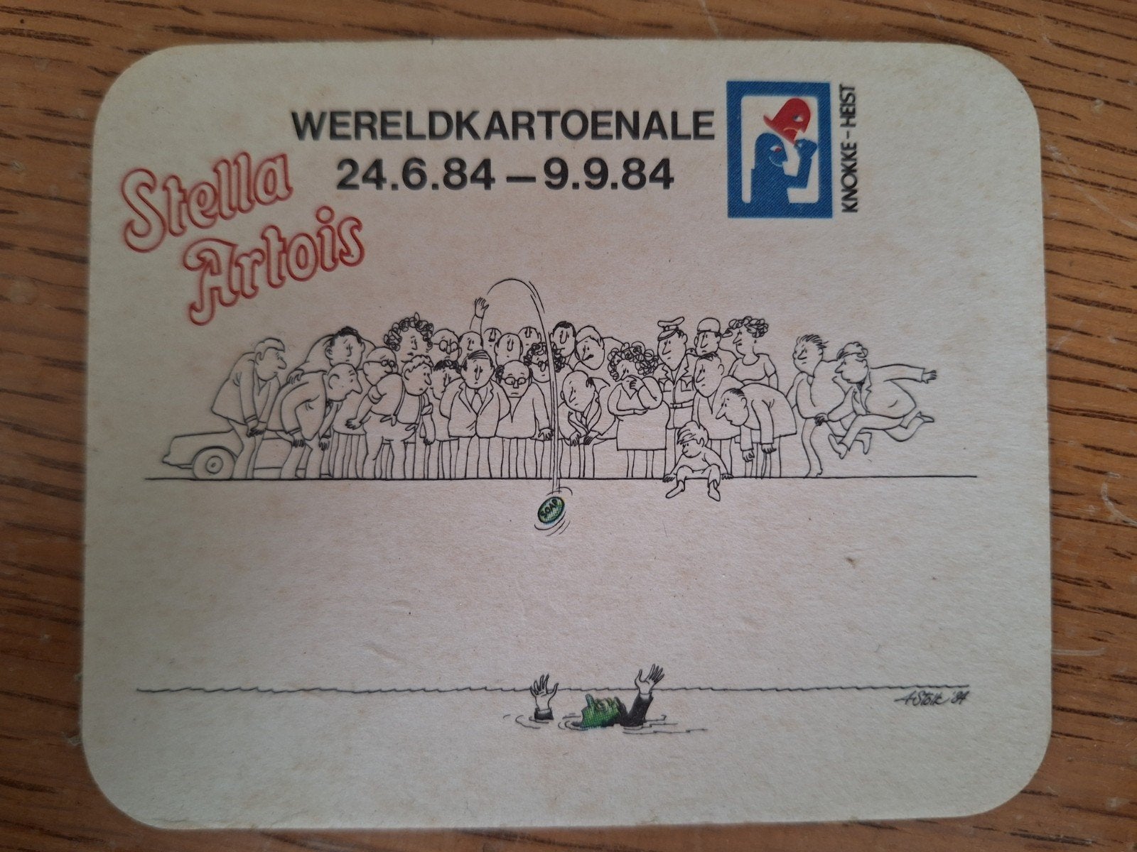 oud bierviltje brouwerij AB Inbev Stella Artois bier Leuven, Verzamelen, Ophalen of Verzenden