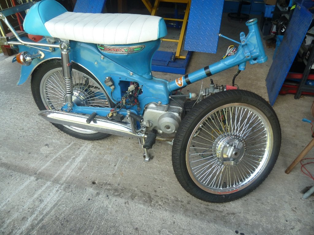 honda cub c70 restauratieproject met onderdelen, Motoren, Occasion, 70 cc