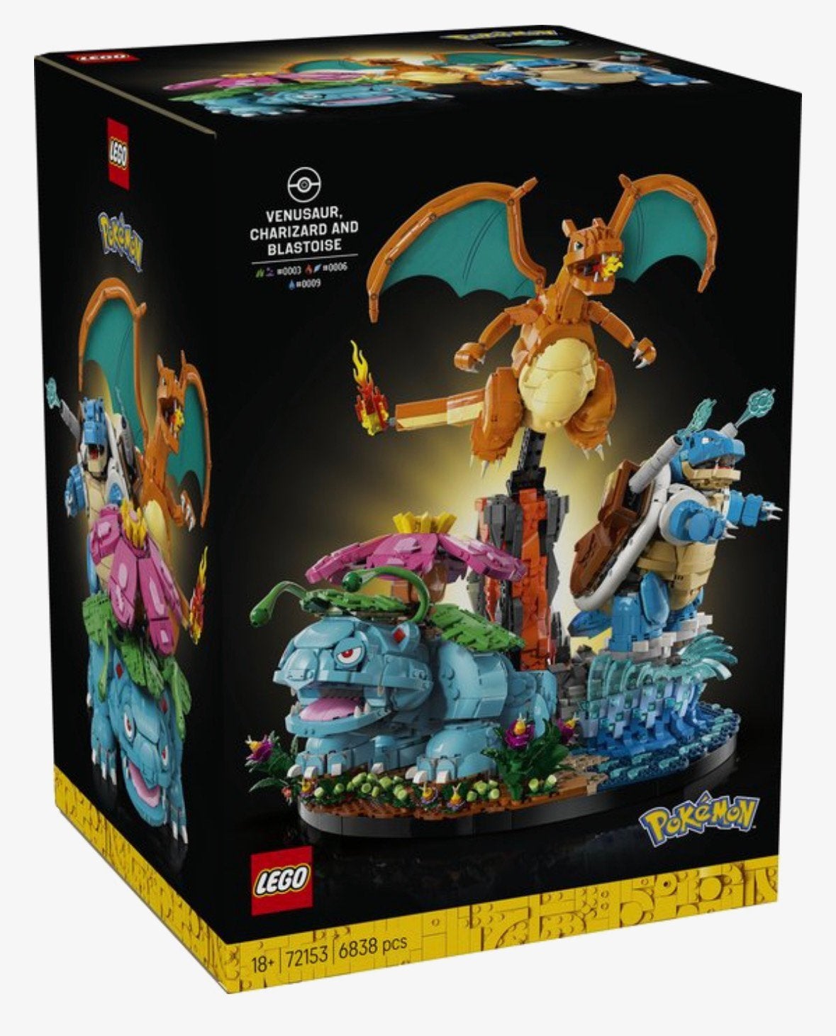LEGO 72153 Venusaur, Charizard et Blastoise, Enlèvement ou Envoi, Neuf