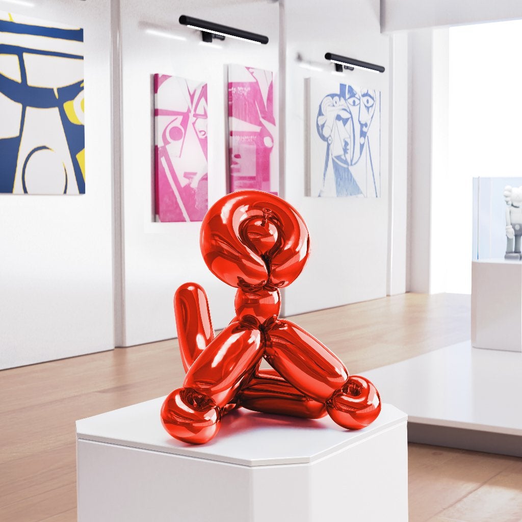 Jeff Koons (After) - Balloon Monkey Red, Antiek en Kunst, Beeld, Ophalen of Verzenden, Rood, Gesigneerd