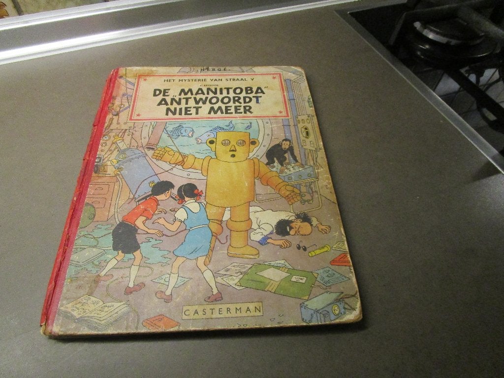 De Manitoba antwoordt niet meer - HC - 1e druk - 1952, Enlèvement ou Envoi, Une BD, Utilisé, Hergé