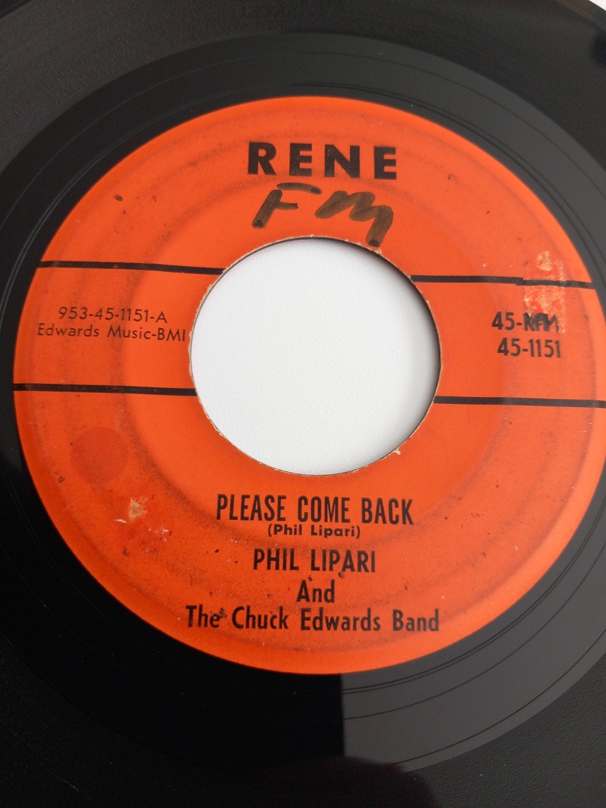 PHIL LIPARI.  PLEASE COME BACK. 60s USA 45T, Cd's en Dvd's, Ophalen of Verzenden
