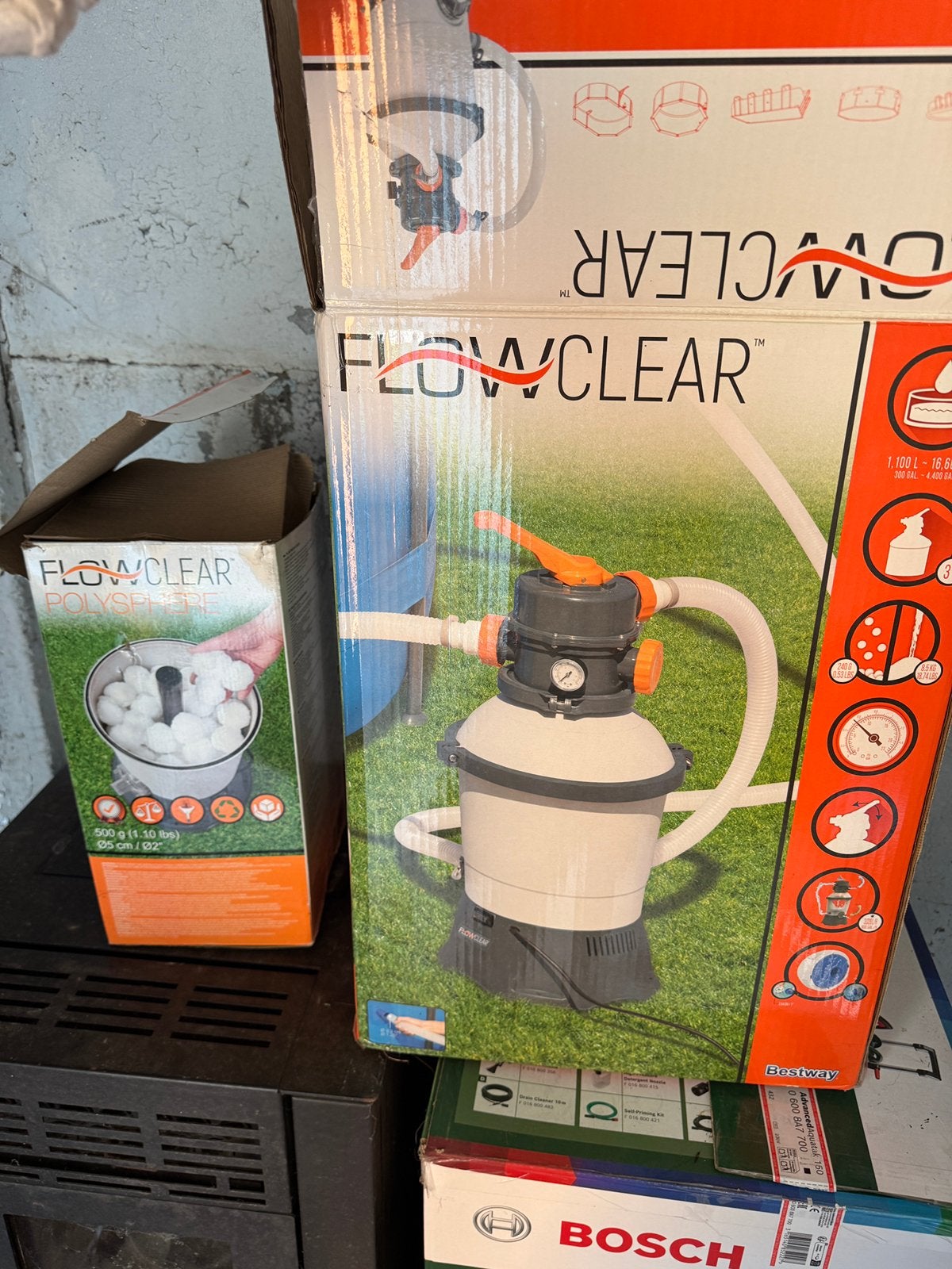 Bestway Flowclear zandfilterpomp (model 58515), Ophalen, Gebruikt, Filter