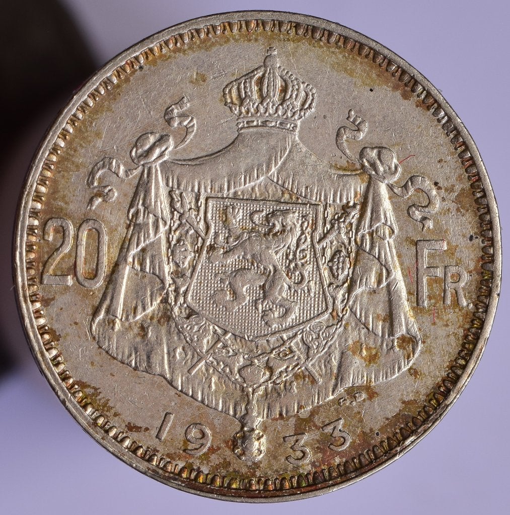 20 francs argent 1933 FL pos.A, Monnaie en vrac, Argent, Argent, Envoi
