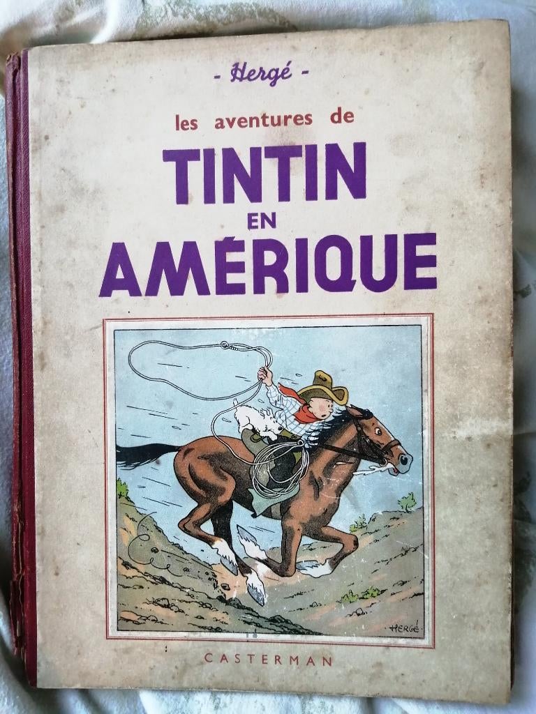 Tintin en Amérique (Hergé) 1941 (en noir et blanc), Enlèvement ou Envoi, Une BD, Utilisé, Herge