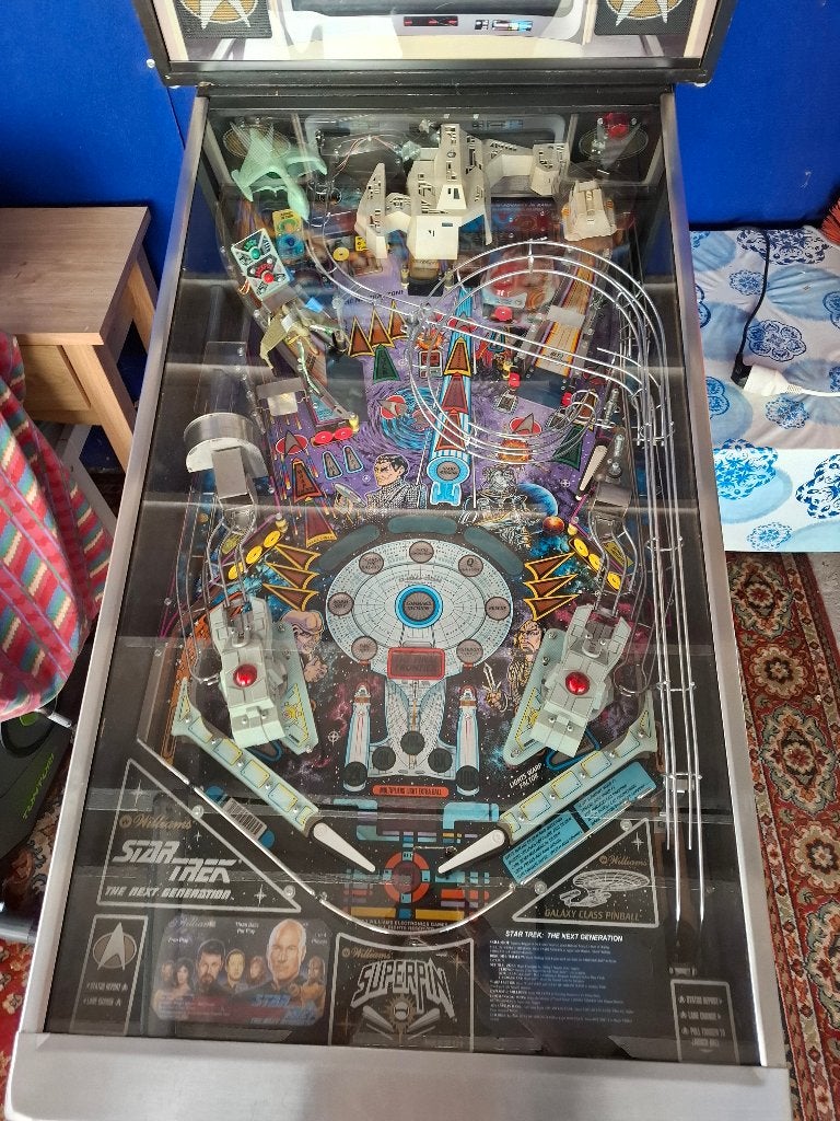 STTNG pinball - Star Trek The Next Generation flipperkast, Verzamelen, Ophalen, Gebruikt, Elektronisch, Williams