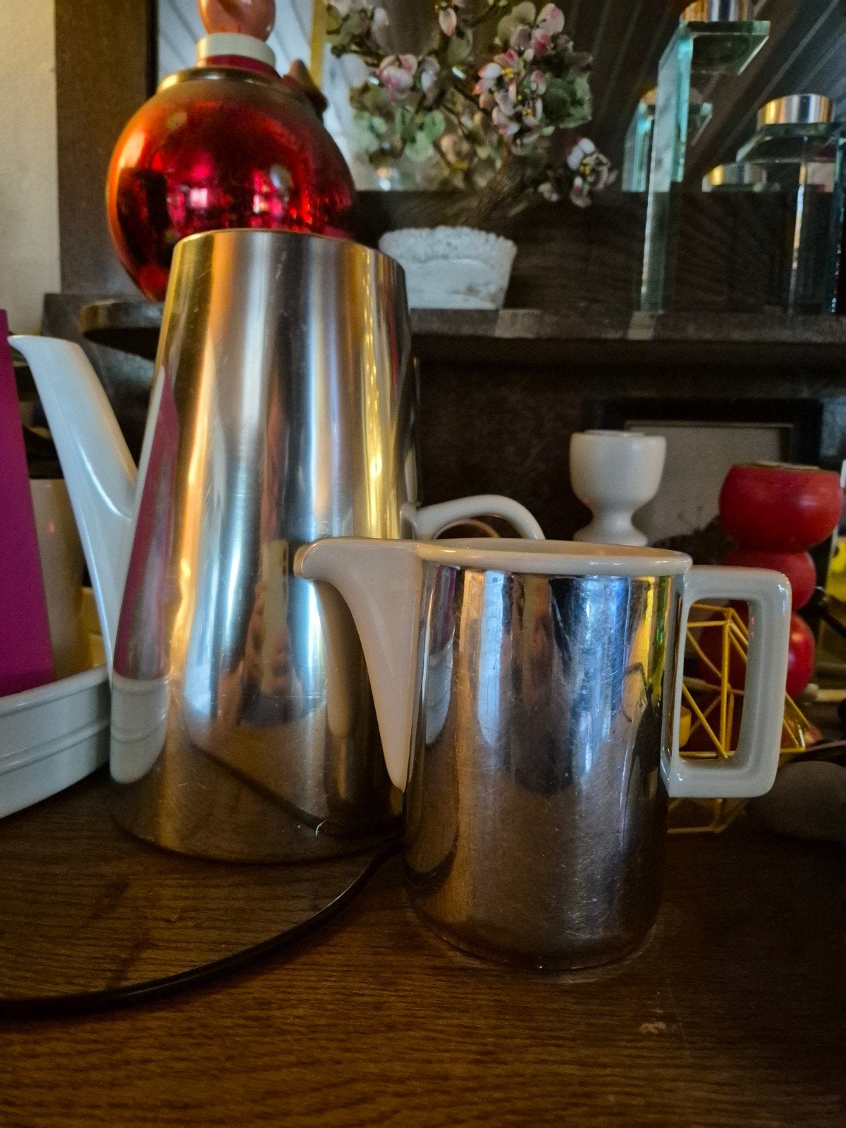 Melitta setje koffie- en melkkan, Ophalen