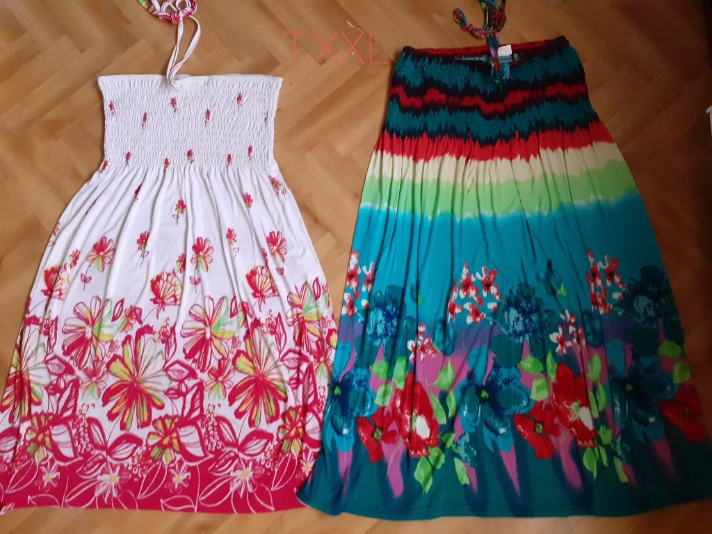 Robe (dessus de maillots), Ophalen, Zo goed als nieuw, Maat 46/48 (XL) of groter, Knielengte