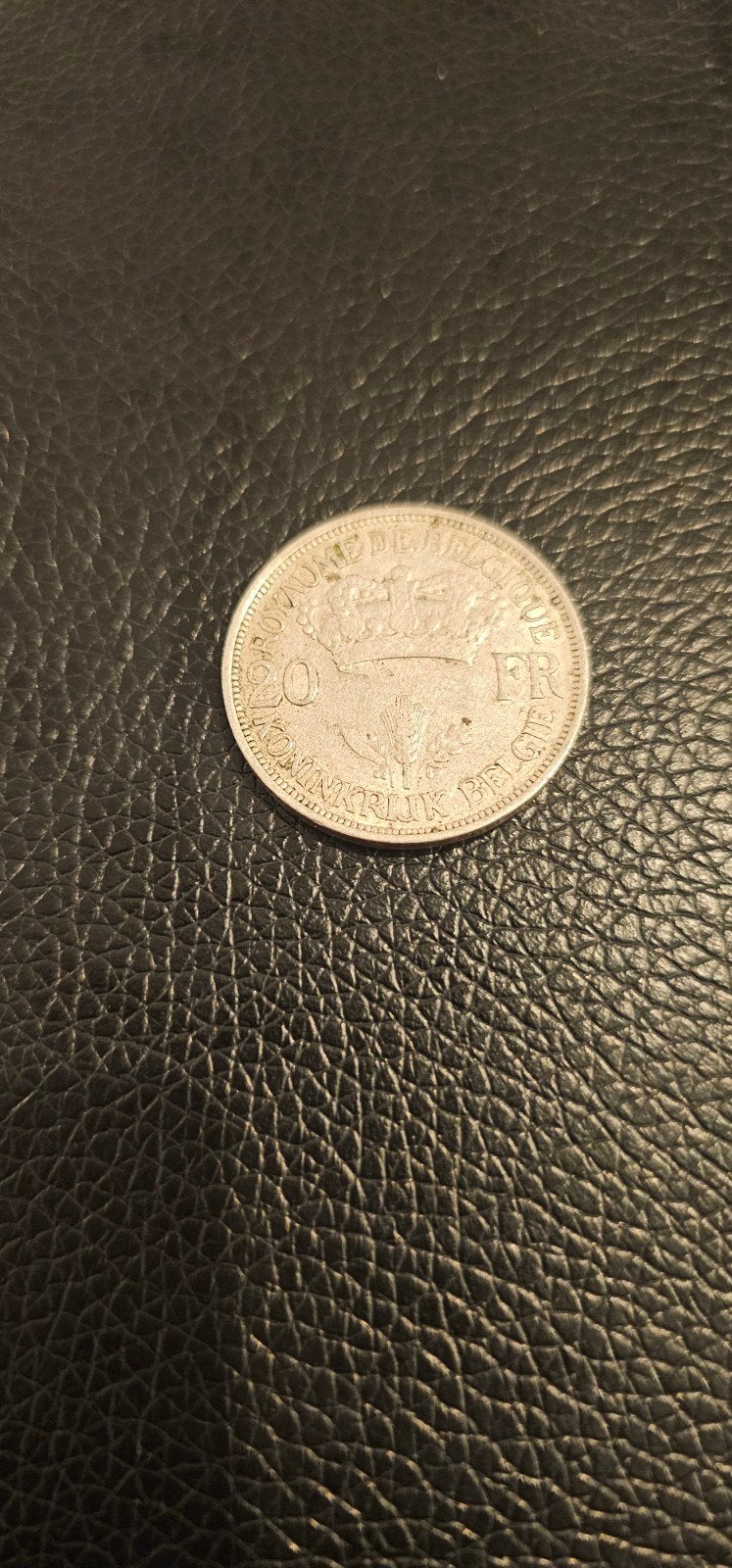 Belgische munt 20 francs 1934, Postzegels en Munten, Ophalen