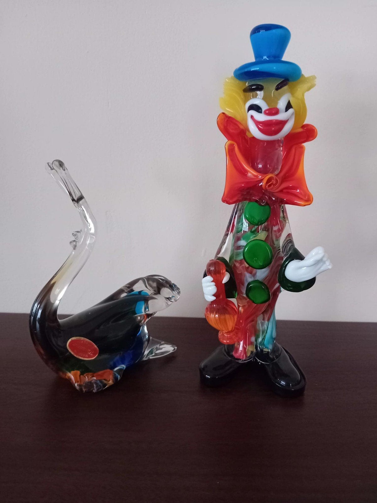 deux figurines murano années 60, Antiquités & Art, Enlèvement ou Envoi