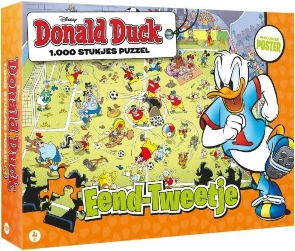 Donald Duck Puzzel - 1000 stukjes - Eend-Tweetjes, Enlèvement ou Envoi, 500 à 1500 pièces, Neuf, Puzzle