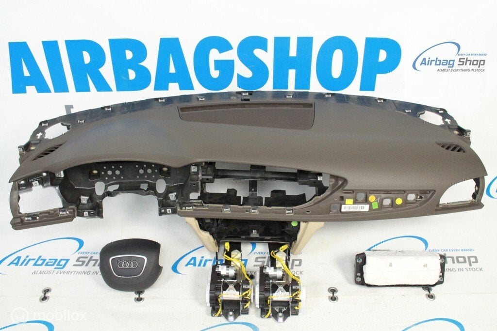 Airbag kit - Tableau de bord 4 branche brun beige Audi A6 C7, Enlèvement ou Envoi, Utilisé