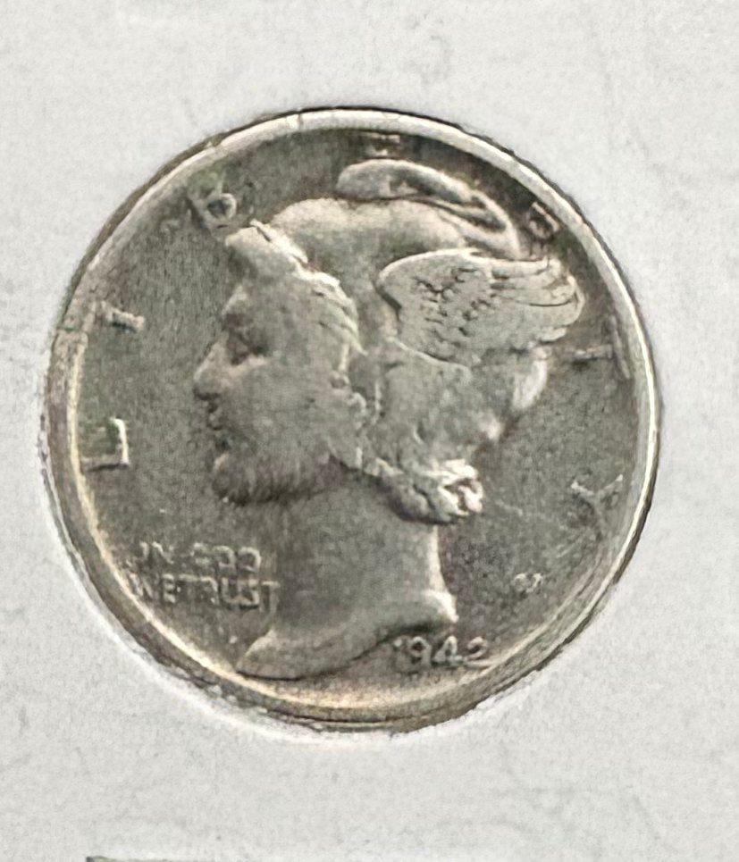 Zilveren Mercury Dine 1942 USA, Timbres & Monnaies, Monnaies | Amérique, Enlèvement ou Envoi