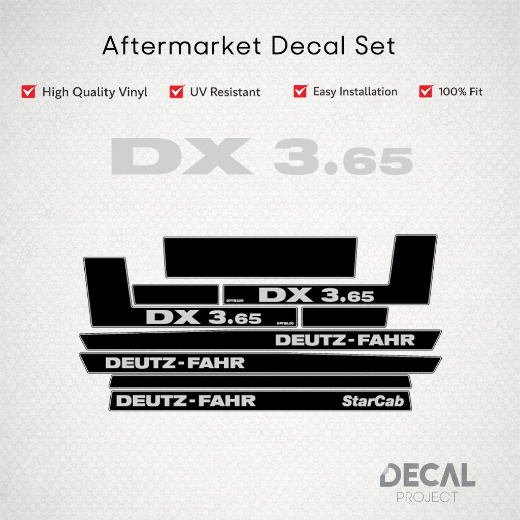 Autocollants de rechange Deutz-Fahr série DX 3, Envoi