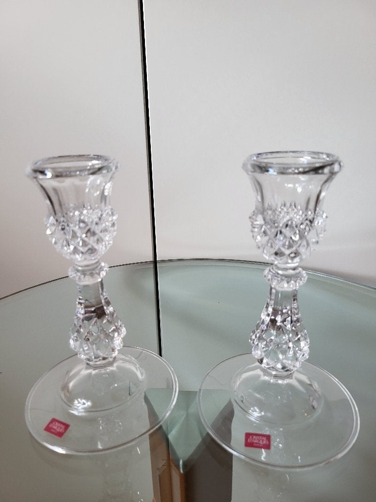 2 Vintage kandelaars, Ophalen of Verzenden