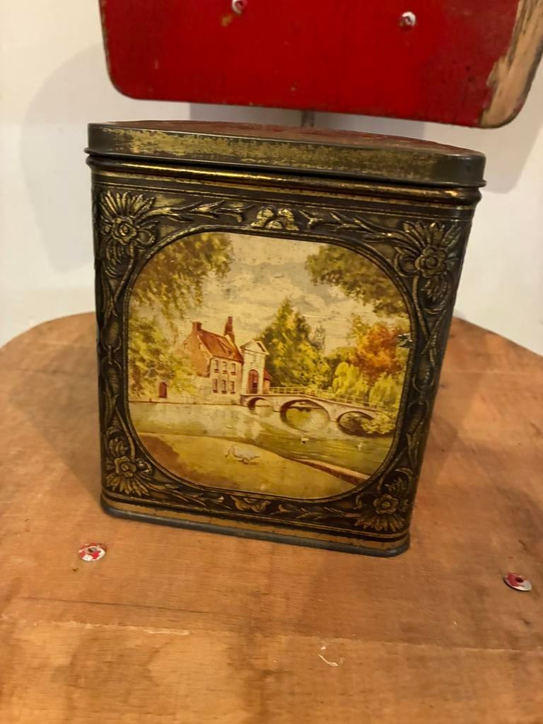 Ancienne boîte en fer blanc, Enlèvement ou Envoi, Utilisé
