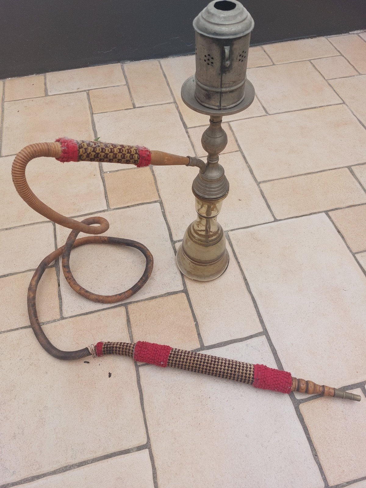 narguilé., Enlèvement, Verre