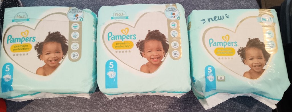 3x Pampers Premium Protection - Maat 5, Autres marques, Comme neuf, Enlèvement, Autres types