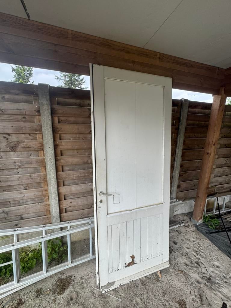 Oude veranda deur (hout), Ophalen, Hout