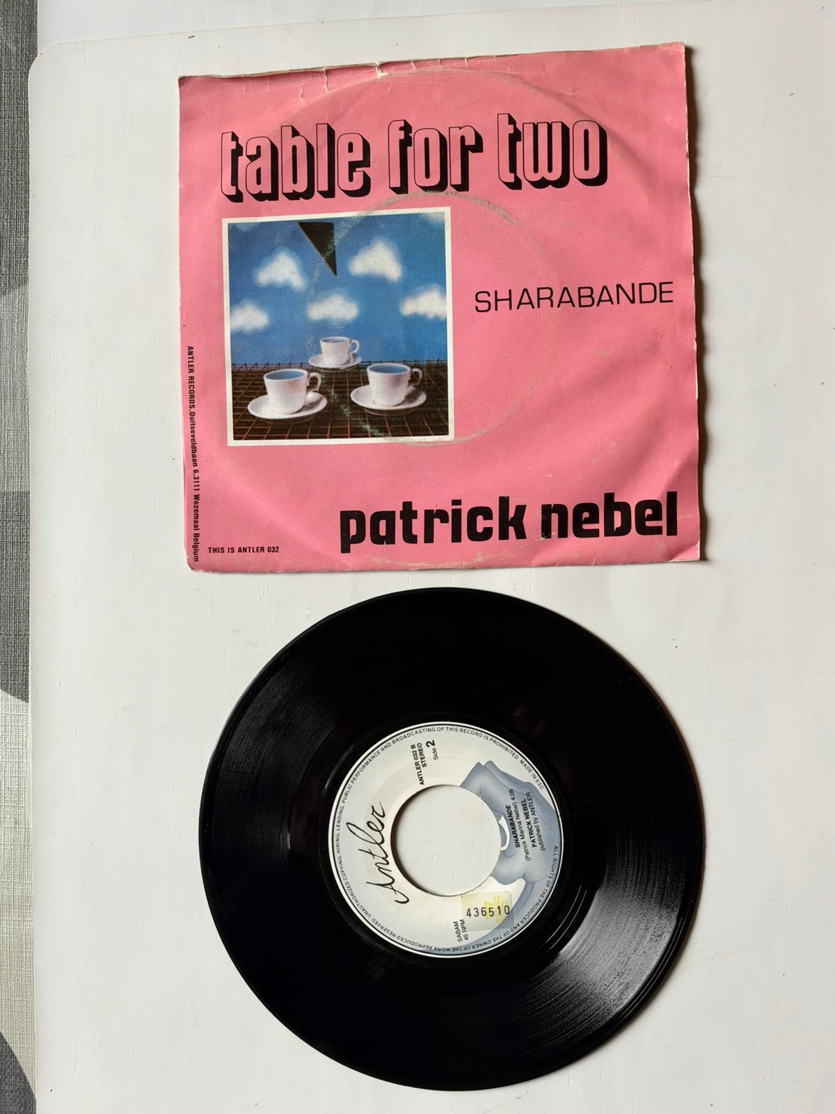 Patrick Nebel: table for two ( belpop; 1984), Verzenden