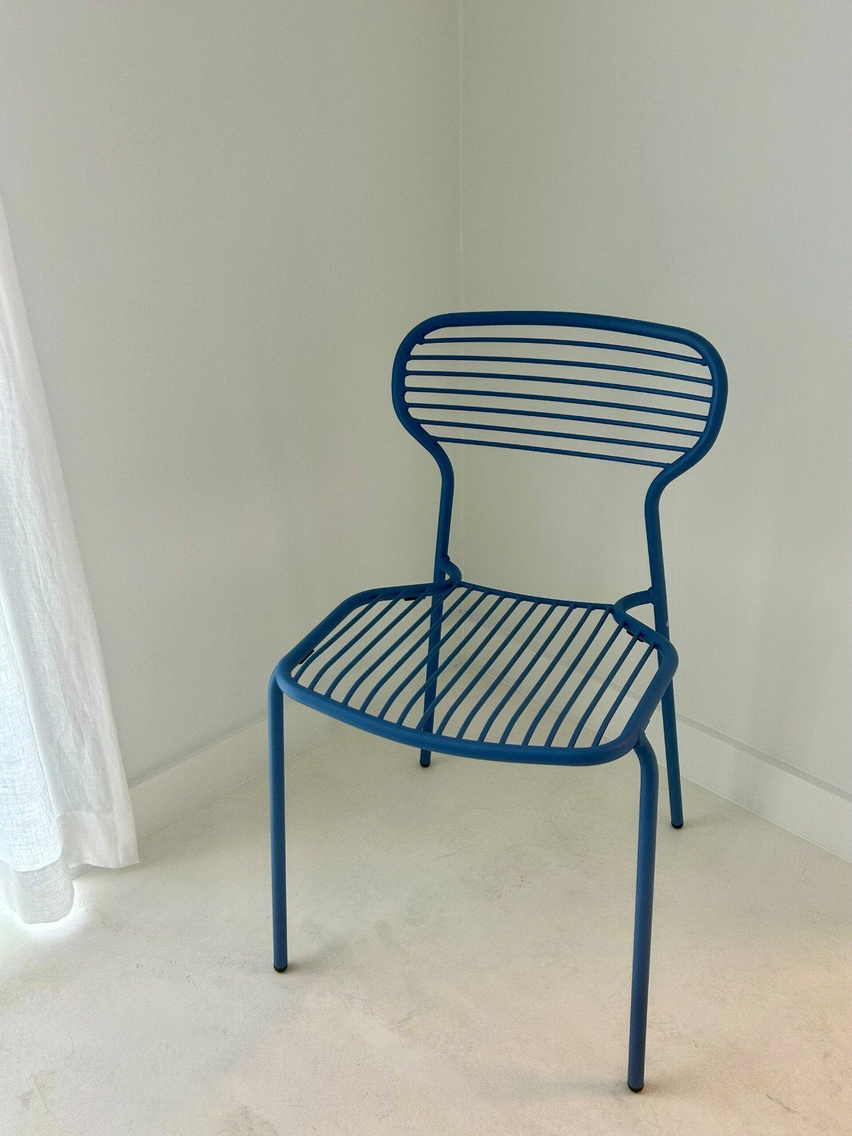 Apero stoel Emu blauw, Enlèvement, Comme neuf, Métal, Empilable