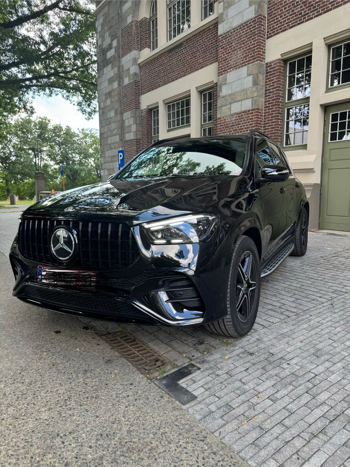 Mercedes GLE350de plug in,amg line,pano,luchtvering, Auto's, Automaat, Parkeerassistent, GLE, Zwart