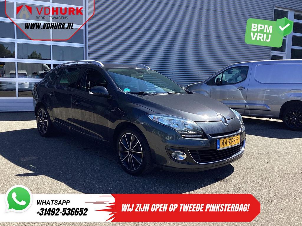 Renault Megane Estate 1.5 dCi Bose/ Climate/ LMV/ Cruise/ PD, Auto's, Bedrijf, USB, Zilver of Grijs, Te koop