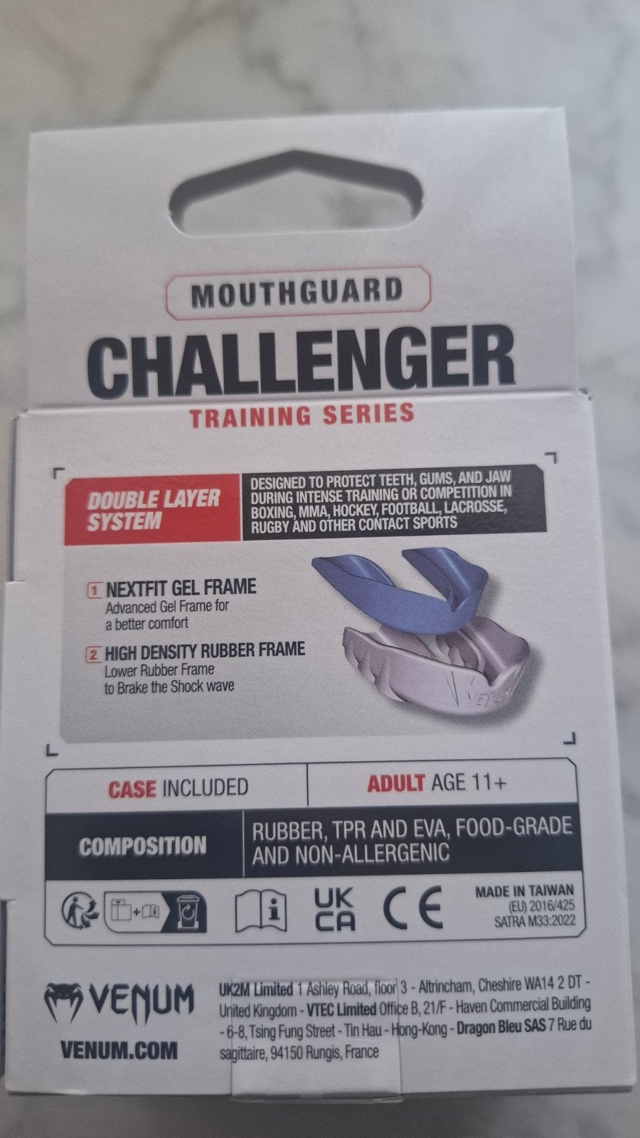 VENUM Challenger Training Mouthguard 9 stuks, Sports & Fitness, Enlèvement, Comme neuf, Autres, Protection pour arts martiaux