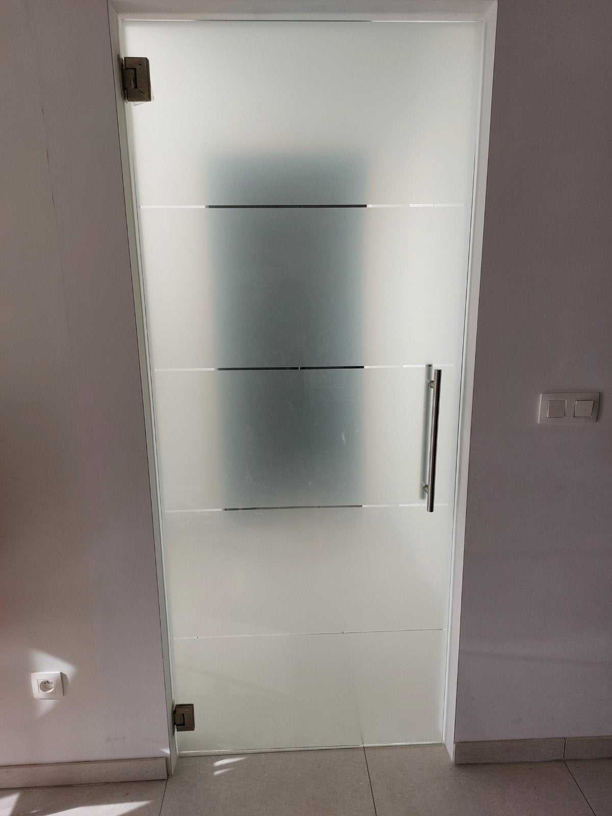 Glazen deur 83cm breed, 201cm lang., Doe-het-zelf en Bouw, Ophalen, Zo goed als nieuw