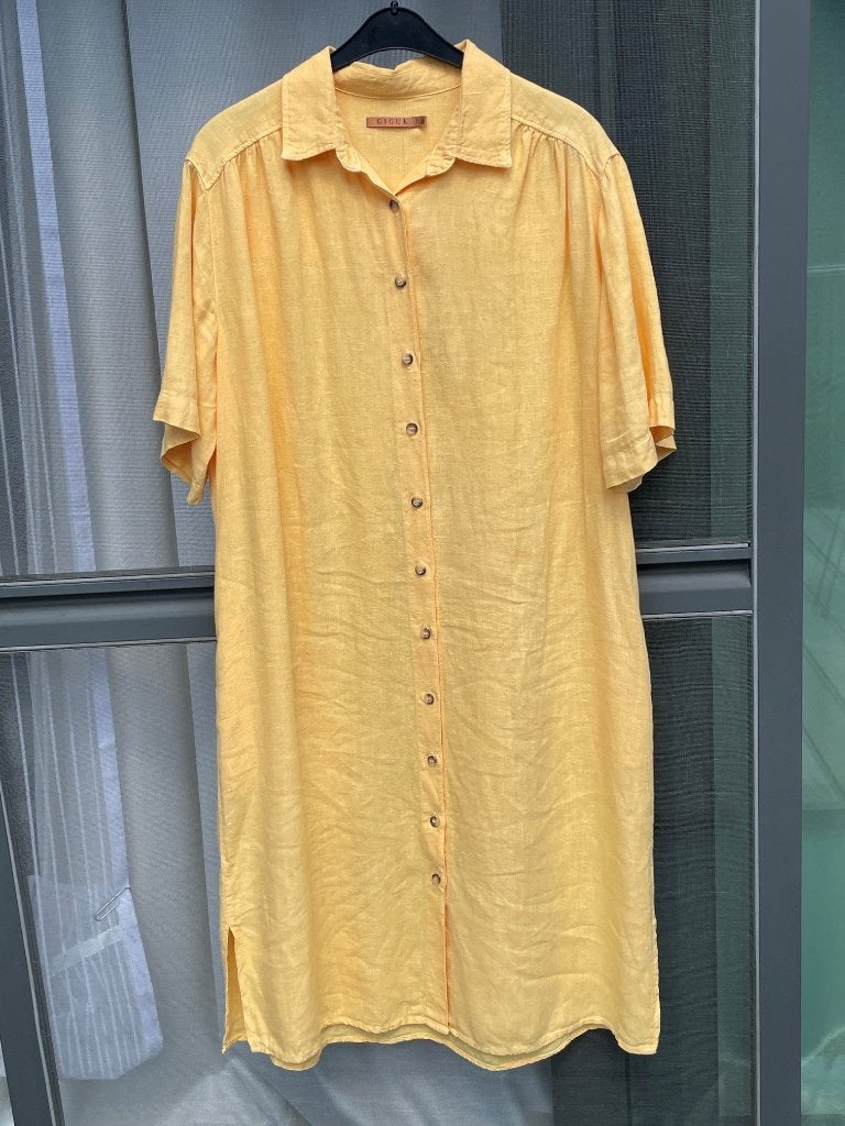 Jurk Gigue - Mt 38 (tailleert ruim), Gigue, Taille 38/40 (M), Porté, Sous le genou