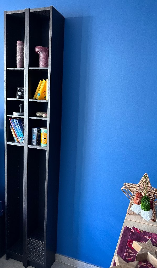 Ikea, Gnedby, Bibliothèque, en noir, 20x17x202 cm, Enlèvement, Comme neuf